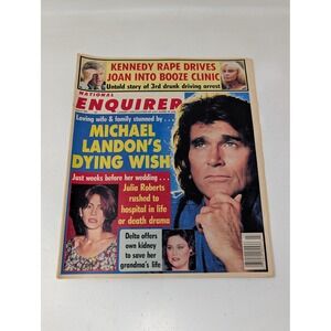 National Enquirer 1991 Michael Landon Julia Roberts Cher Ivana‎ Trump VTG 90s